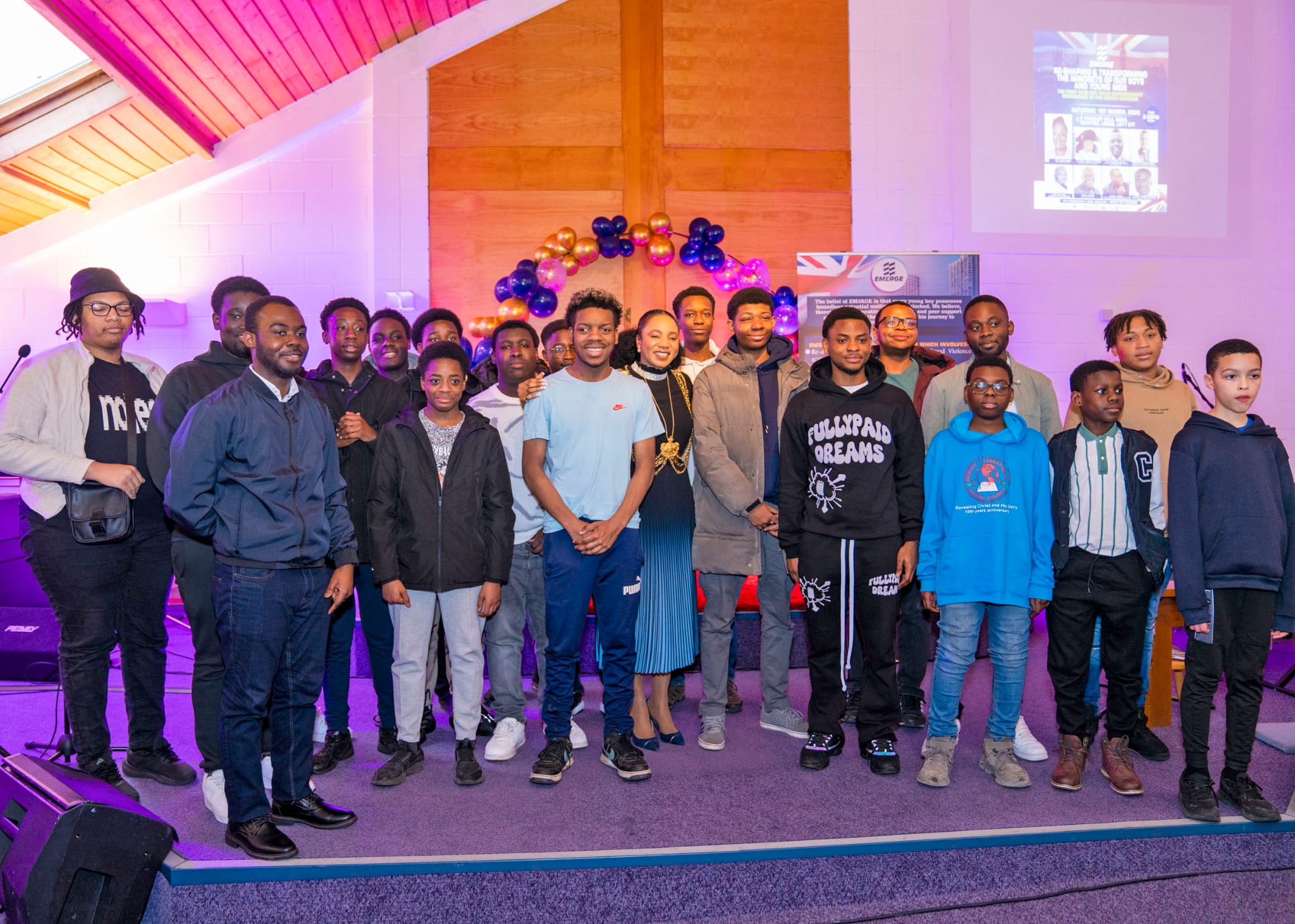 Community members connecting and sharing experiences